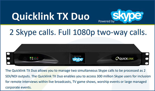 Skype Quicklink TX Duo